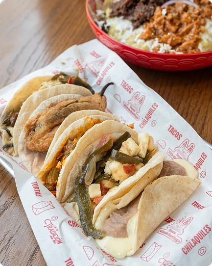 Plato con tacos